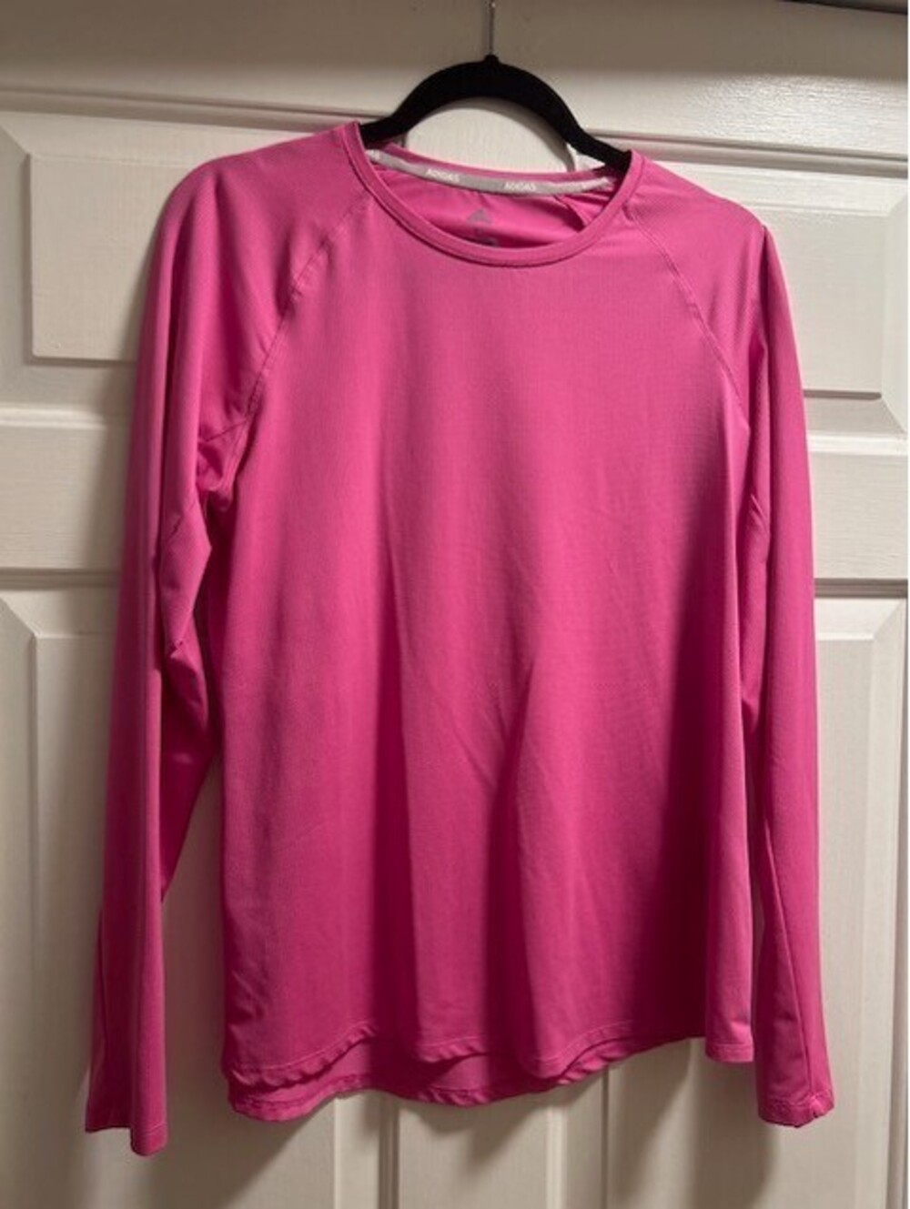 Adidas Pink Long Sleeve Performance Shirt Size Large